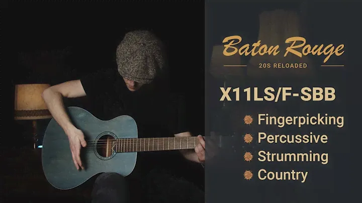 A screwed berry blue finished folk guitar | The 20s are back #22