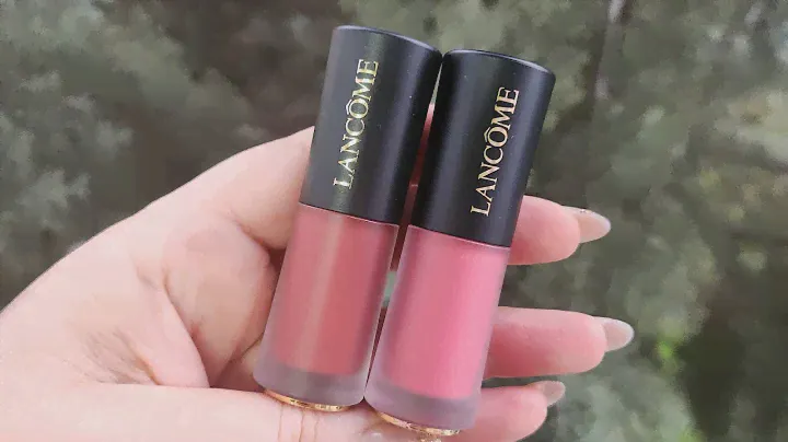 LANCOME L'absolu Rouge Drama Ink serisinden 311 Rose Cherie  ve 888 French Idol renklerini denedim😎