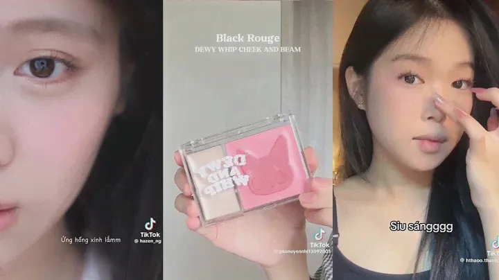 ￼Má Hồng Kem Kèm Highlight Black Rouge Dewy Whip Cheek And Beam 💗 3 màu siuuu đẹpppp🫶🏻