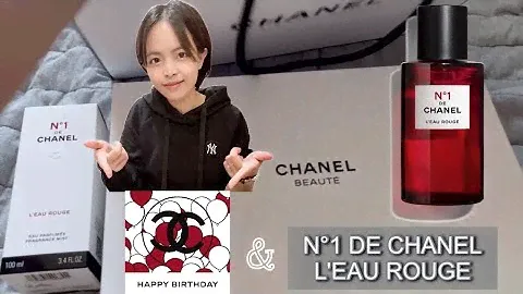 CHANEL 🎂 HBD. Gift 🎁 & N°1 DE CHANEL L'EAU ROUGE สเปรย์น้ำหอม 레드 까멜리아 향수 (2023.06.14)