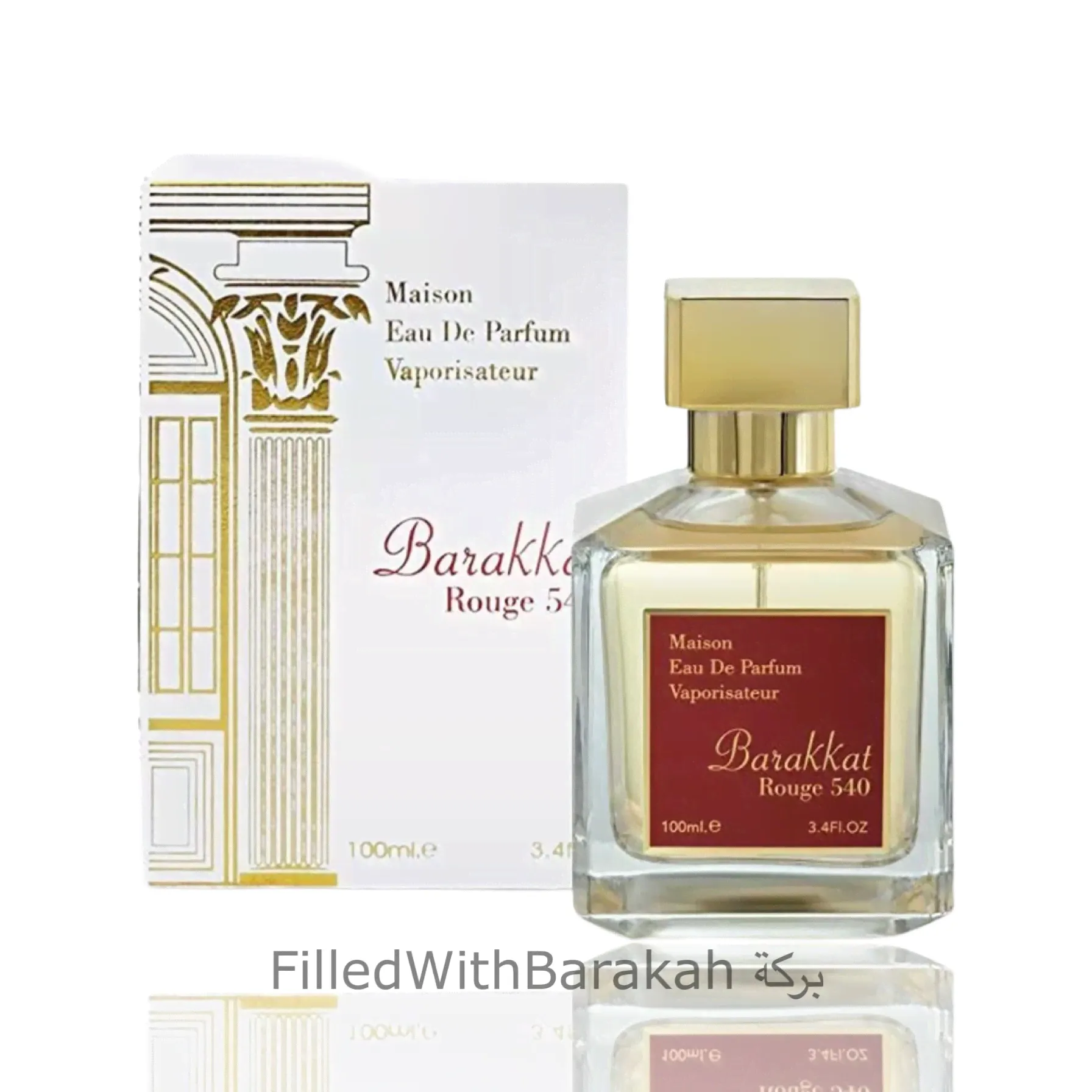 Barakkat Rouge 540 | Eau De Parfum 100ml | by Fragrance World *Inspired By Baccarat Rouge 540*
