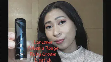 REVIEW: NEW BARU LANCOME L'ABSOLU ROUGE RUBY CREAM LIPSTICK