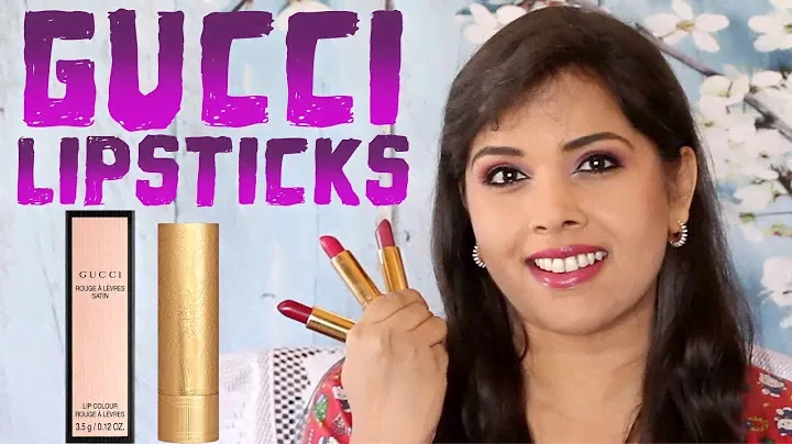 Обзор GUCCI Rouge a Levres Satin LIPSTICKS, образцы: ЧАСТЬ I ЖИРНЫЕ