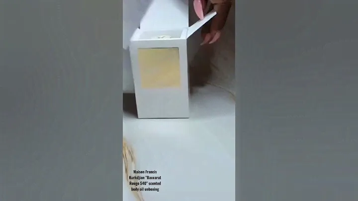 MFK "Baccarat Rouge 540" scented body oil unboxing #luxury #lifestyle #fragrance
