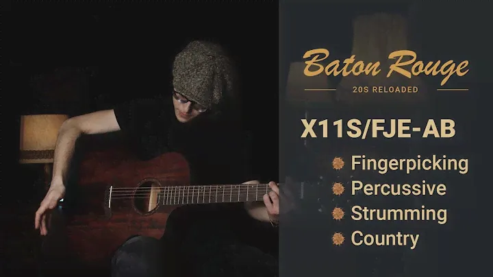 An antique brown flatcut jumbo guitar | The 20s are back #23