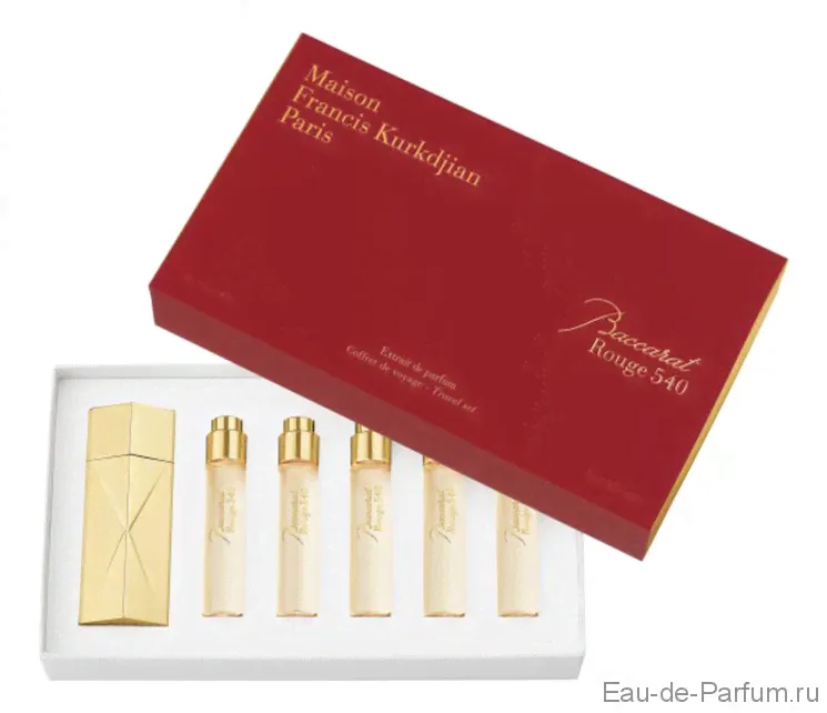 Набор рефиллов с атомайзером Baccarat Rouge 540 Extrait De Parfum MFK 5х11ml унисекс-0