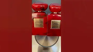 Fake vs Real Armani Privé Rouge Malachite Perfume