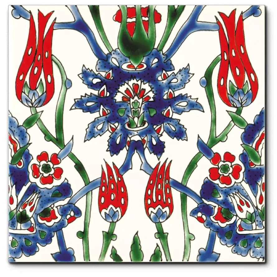 Diffusion Doremail Orientaux Carreau Cyrine Rouge 20x20-0